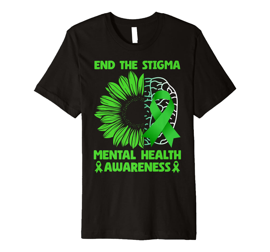 Mental Health Awareness End Stigma T-Shirt - Aesthetic Graphic Men Women - T-Shirt, Sweatshirt, Hoodie