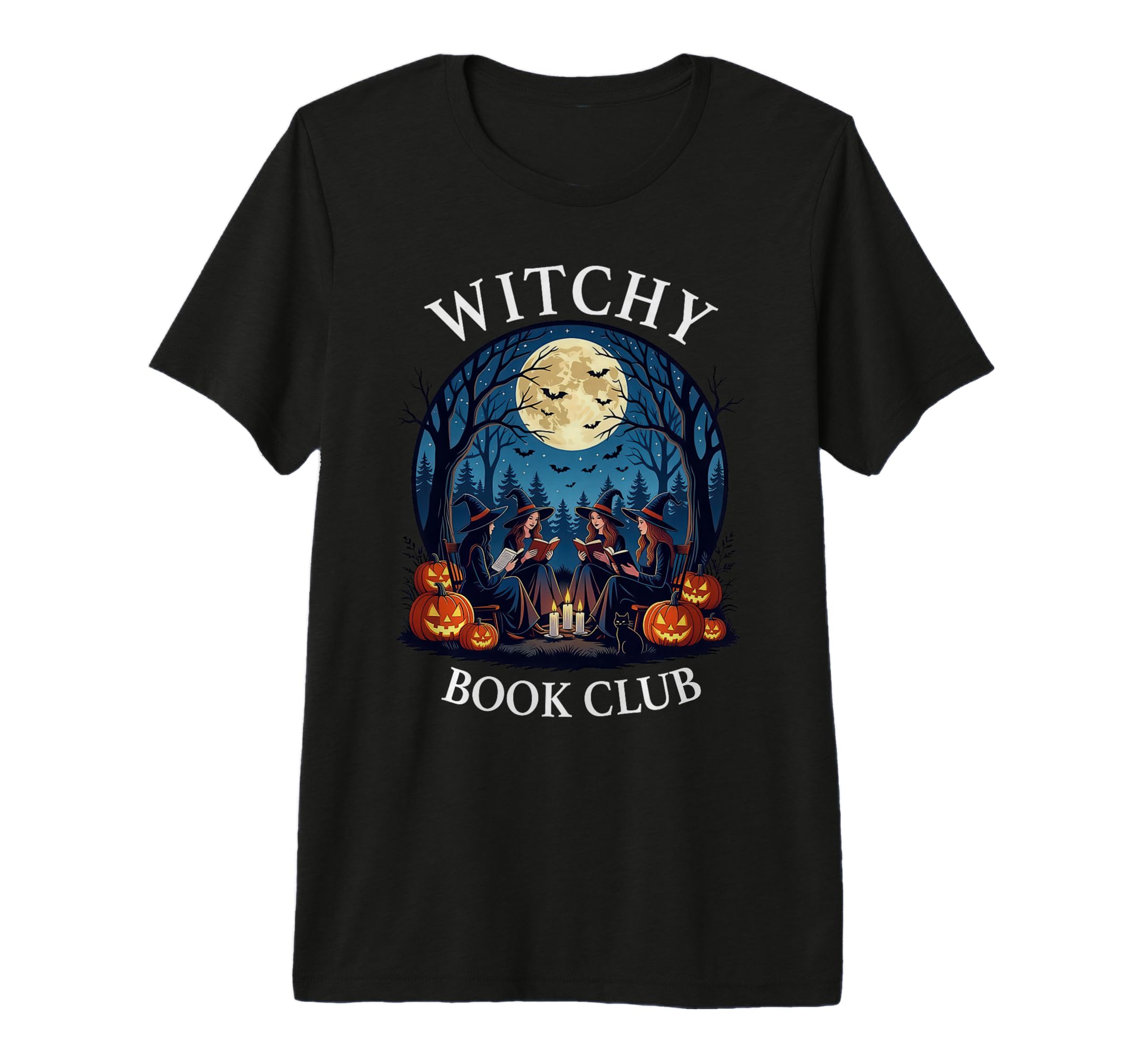 Witchy Book Club Reading Witches Halloween T-Shirt - Trendy Graphic Unisex - T-Shirt, Sweatshirt, Hoodie