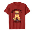 Golden Is My Therapy Dog Lover T-Shirt - Casual Everyday Wear for Adults - T-Shirt, Sweatshirt, Hoodie