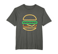 Burger Neon 80S Neon Sign T-Shirt - Novelty Apparel Men Women - T-Shirt, Sweatshirt, Hoodie