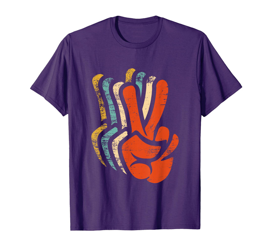 Peace Hand Sign Peace Lover Human T-Shirt - Minimalist Print Men Women - T-Shirt, Sweatshirt, Hoodie