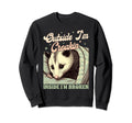 Anxiety Opossum Outside Im Croakin Sweatshirt - Graphic Print Men Women - T-Shirt, Sweatshirt, Hoodie