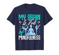 My Brain Is Full Mindfulness Yoga Pose T-Shirt - Minimalist Print Men Women - T-Shirt, Sweatshirt, Hoodie