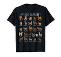 Types Dogs Alphabet Dog Identification T-Shirt - Fun Novelty Design Unisex - T-Shirt, Sweatshirt, Hoodie