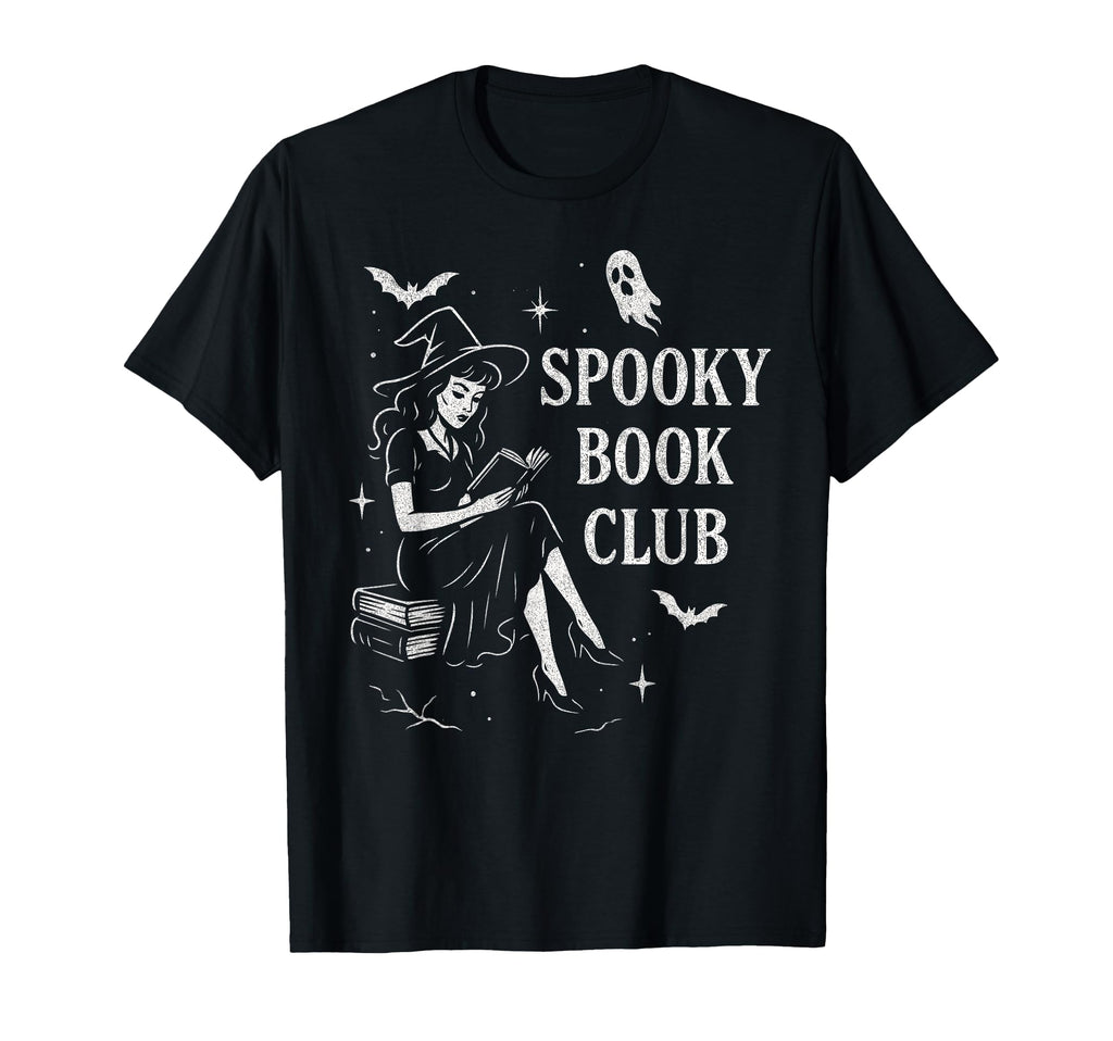 Spooky Book Club Witchy Reading T-Shirt - Aesthetic Graphic Unisex - T-Shirt, Sweatshirt, Hoodie