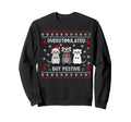 Overstimulated But Festive Possum Sweatshirt - Aesthetic Graphic Men Women - T-Shirt, Sweatshirt, Hoodie