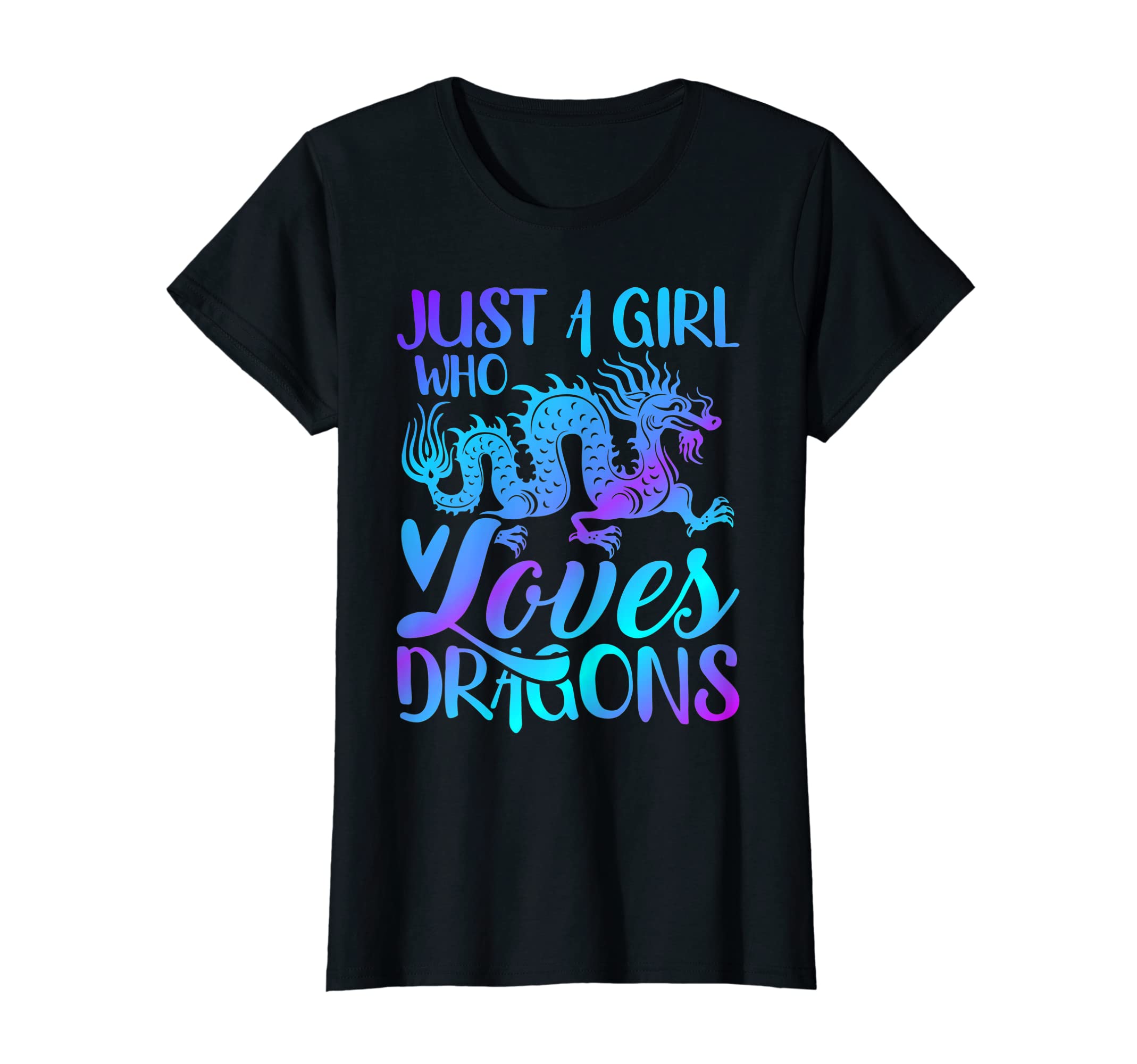 Just Who Loves Dragons Reading Books T-Shirt - Casual Everyday Wear Unisex - T-Shirt, Sweatshirt, Hoodie