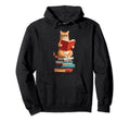 Book Cat Nine Lives Adventure Hoodie - Custom Art Print Unisex - T-Shirt, Sweatshirt, Hoodie