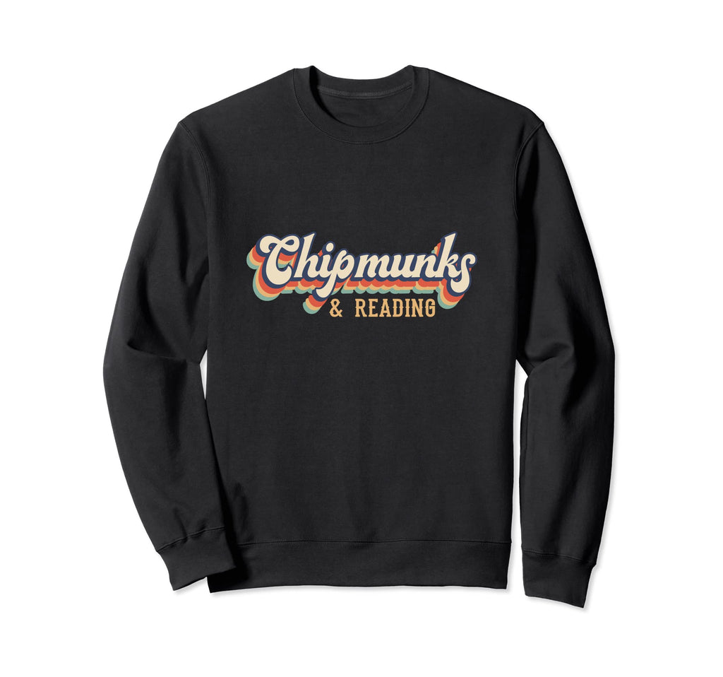 Chipmunks And Reading Books Sweatshirt - Custom Art Print Men Women - T-Shirt, Sweatshirt, Hoodie