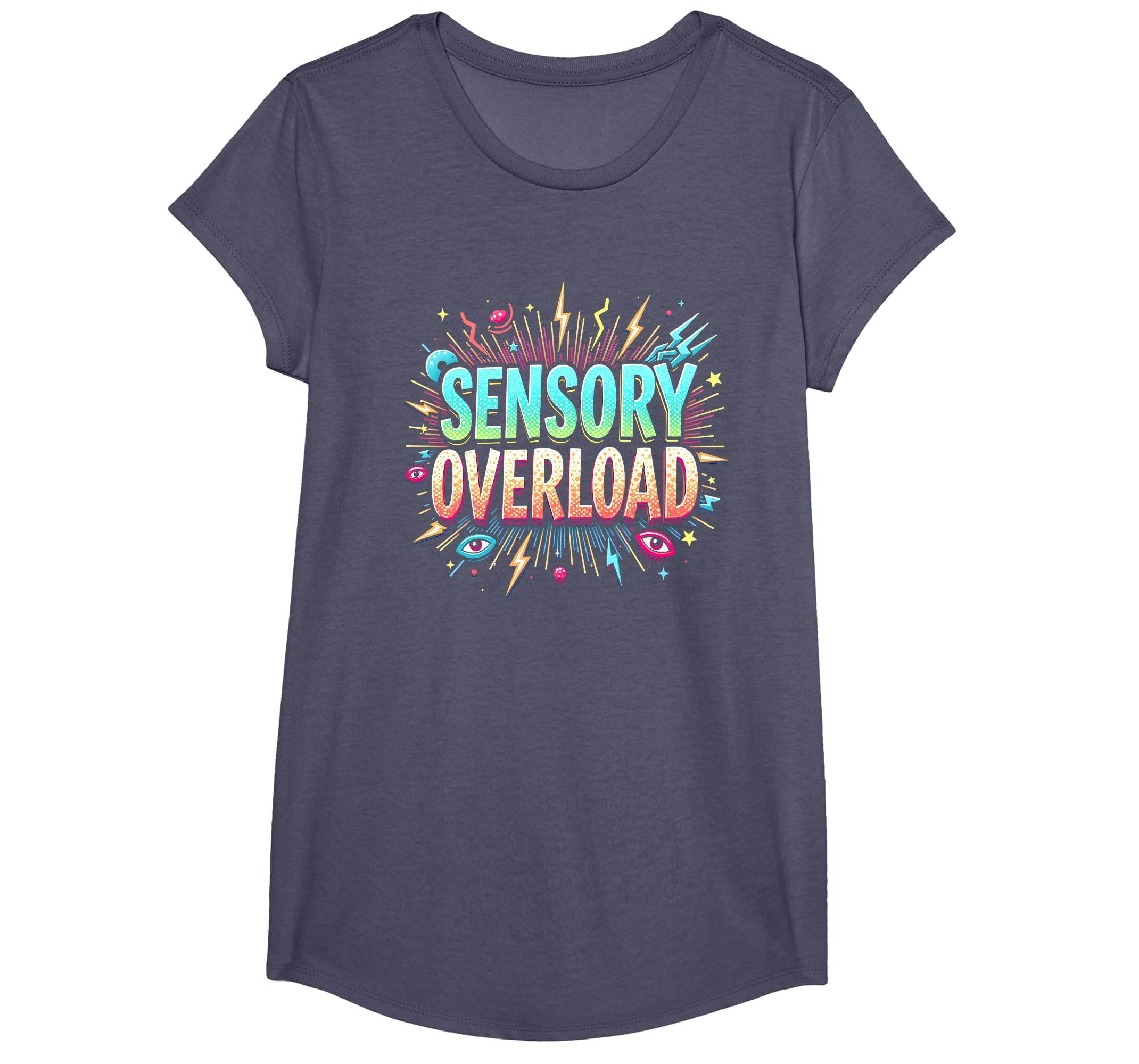 Sensory Overload Im Overstimulated Art T-Shirt - Minimalist Print Unisex - T-Shirt, Sweatshirt, Hoodie