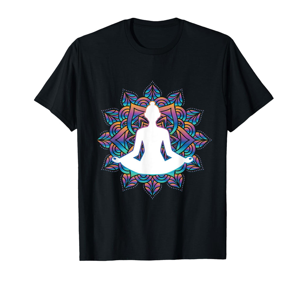 Mindfulness Meditation Mandala Yoga T-Shirt - Custom Art Print Unisex - T-Shirt, Sweatshirt, Hoodie