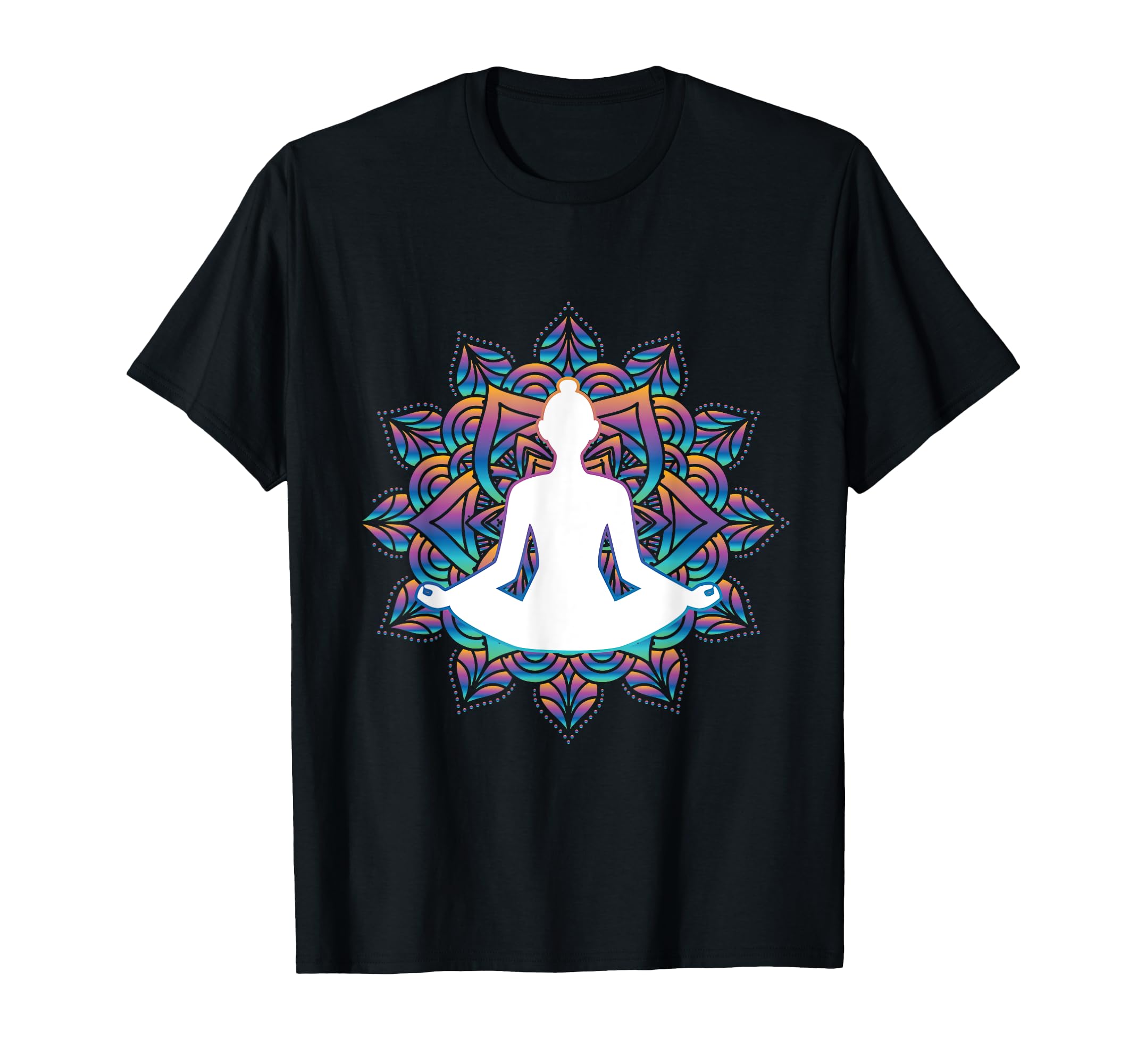 Mindfulness Meditation Mandala Yoga T-Shirt - Custom Art Print Unisex - T-Shirt, Sweatshirt, Hoodie