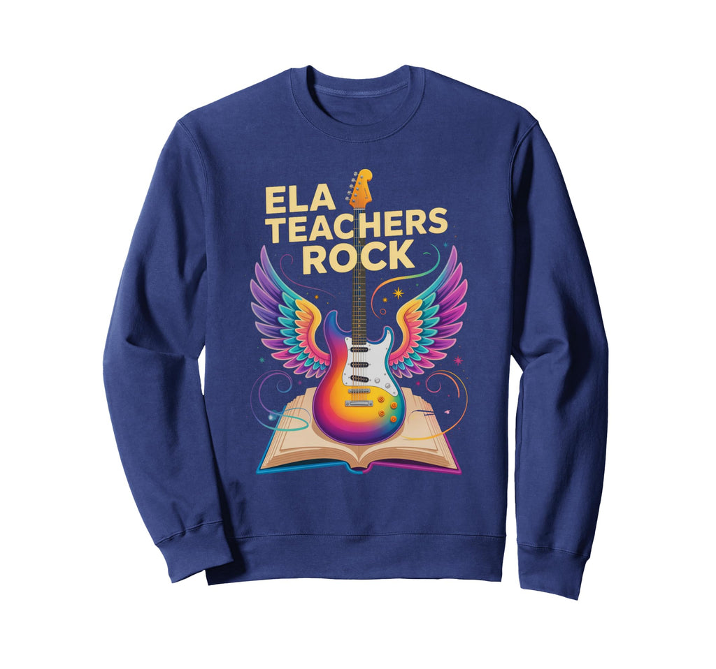 Ela Teachers Rock Language Read Sweatshirt - Custom Art Print for Adults - T-Shirt, Sweatshirt, Hoodie