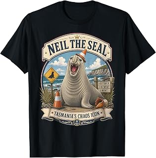 Neil the Seal Graphic T-Shirt Unisex T-shirt, Sweatshirt, Hoodie, Long Sleeve Tee - T-Shirt, Sweatshirt, Hoodie