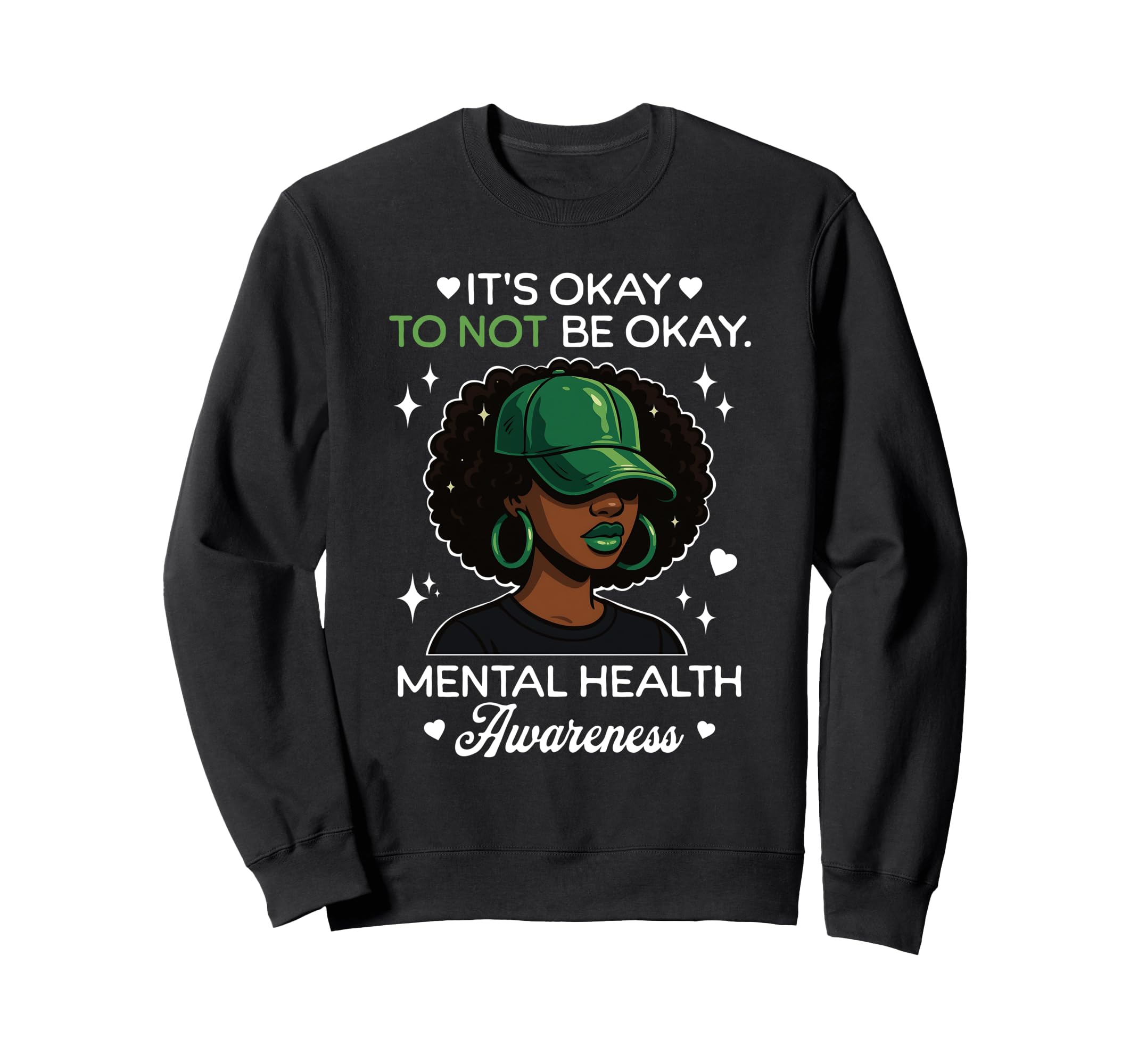 Its Okay To Not Be Okay Mental Health Sweatshirt - Minimalist Print Unisex - T-Shirt, Sweatshirt, Hoodie