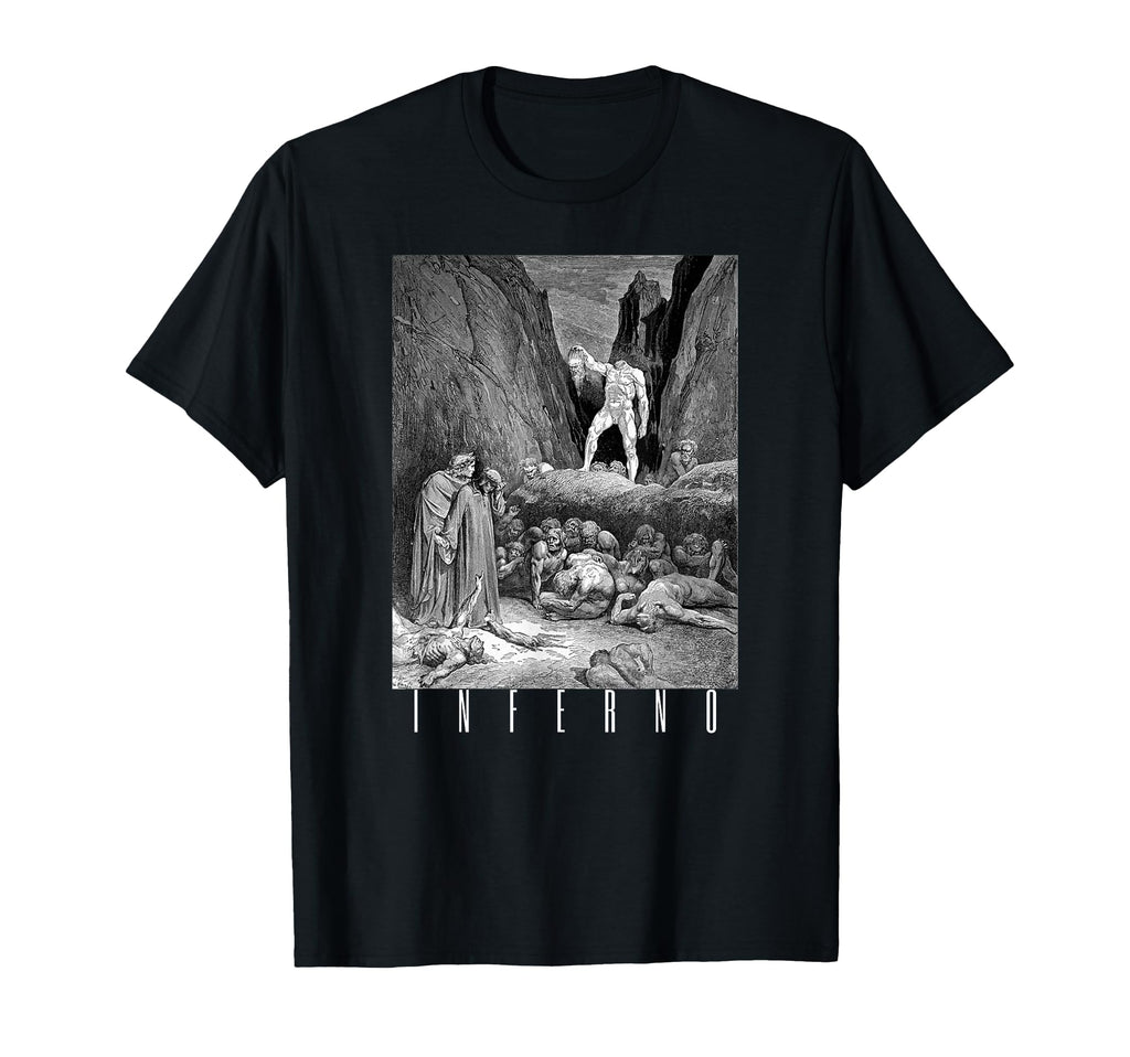 Inferno Gustave Dor Dante Dark Hell T-Shirt - Minimalist Print for Adults - T-Shirt, Sweatshirt, Hoodie