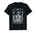 Overthinker Tarot Card Skeleton Funny T-Shirt - Minimalist Print Unisex - T-Shirt, Sweatshirt, Hoodie