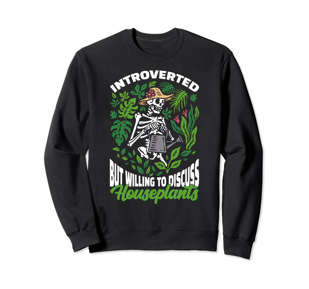 Introverted But Willing To Discuss Sweatshirt - Graphic Print Men Women - T-Shirt, Sweatshirt, Hoodie
