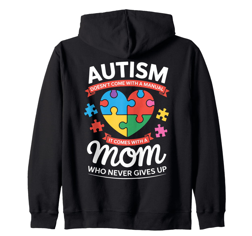 Autism Mom Autism Dad Family Sweatshirt - Minimalist Print for Adults - T-Shirt, Sweatshirt, Hoodie