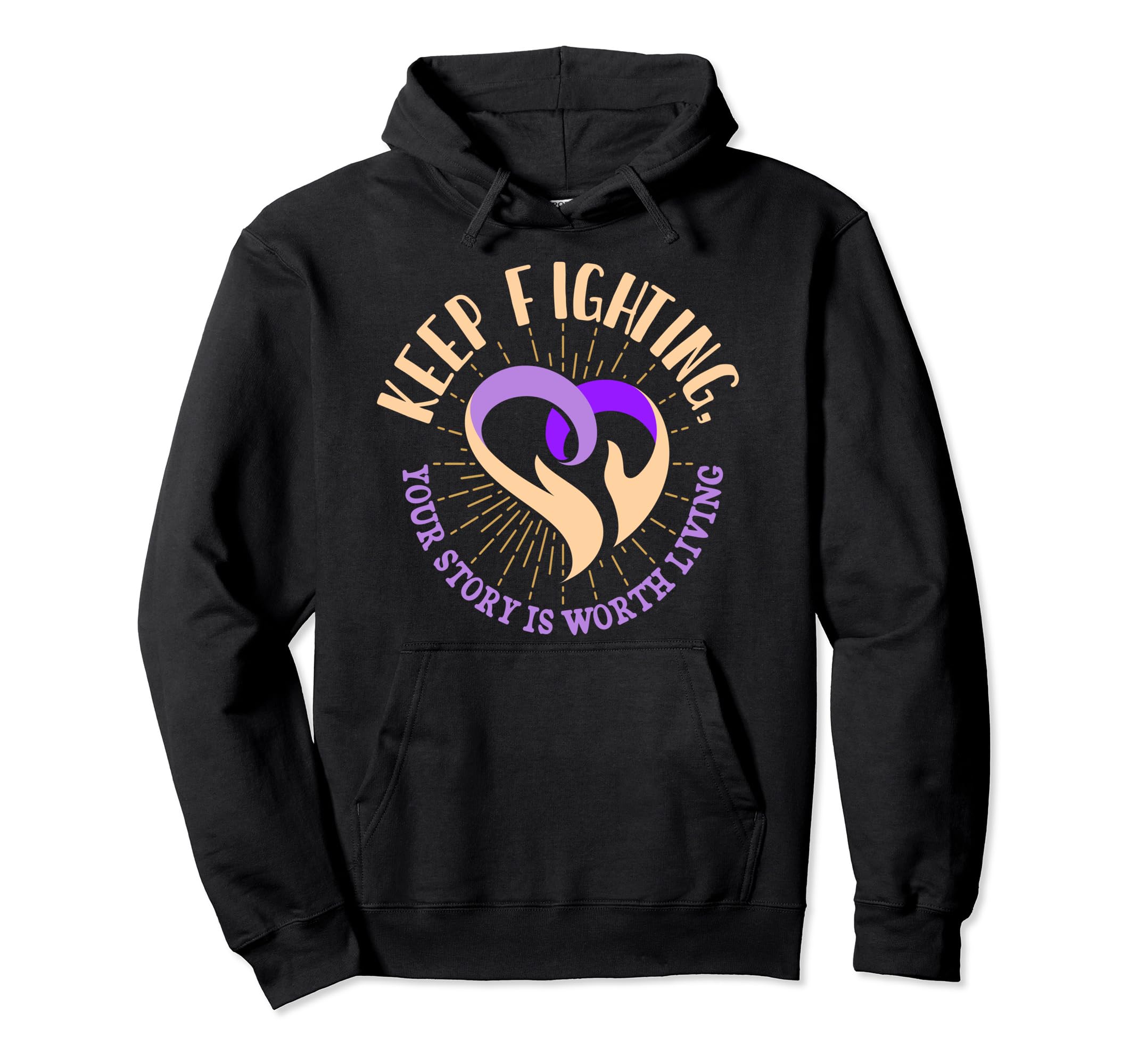 Keep Fighting Suicide Prevention Hoodie - Streetwear Style Men Women - T-Shirt, Sweatshirt, Hoodie