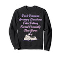 Bibliophile Romance Book Genre Sweatshirt - Aesthetic Graphic Men Women - T-Shirt, Sweatshirt, Hoodie