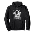 Metaphysical Crystal Recharge Energy Hoodie - Trendy Graphic for Adults - T-Shirt, Sweatshirt, Hoodie