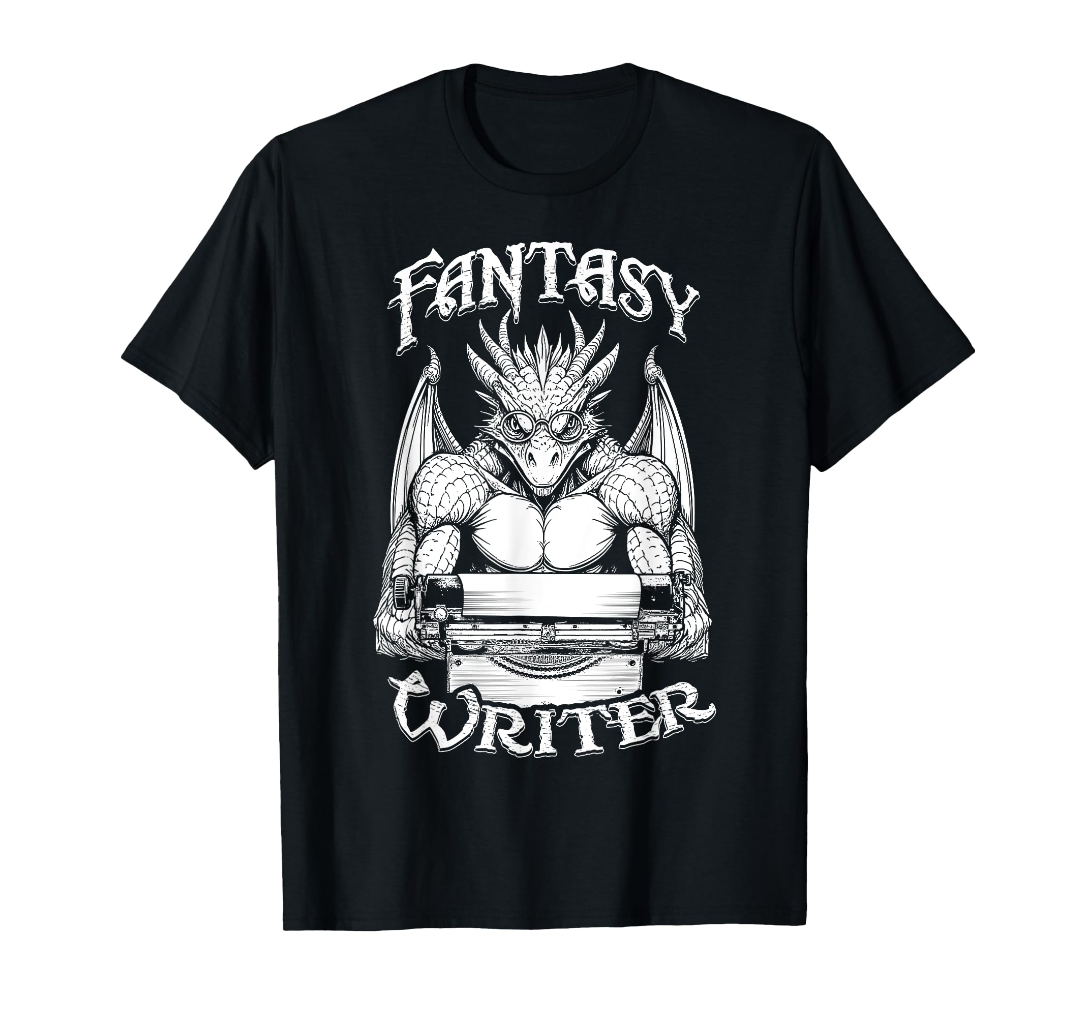 Fantasy Writer Funny Book Dragon T-Shirt - Casual Everyday Wear Unisex - T-Shirt, Sweatshirt, Hoodie