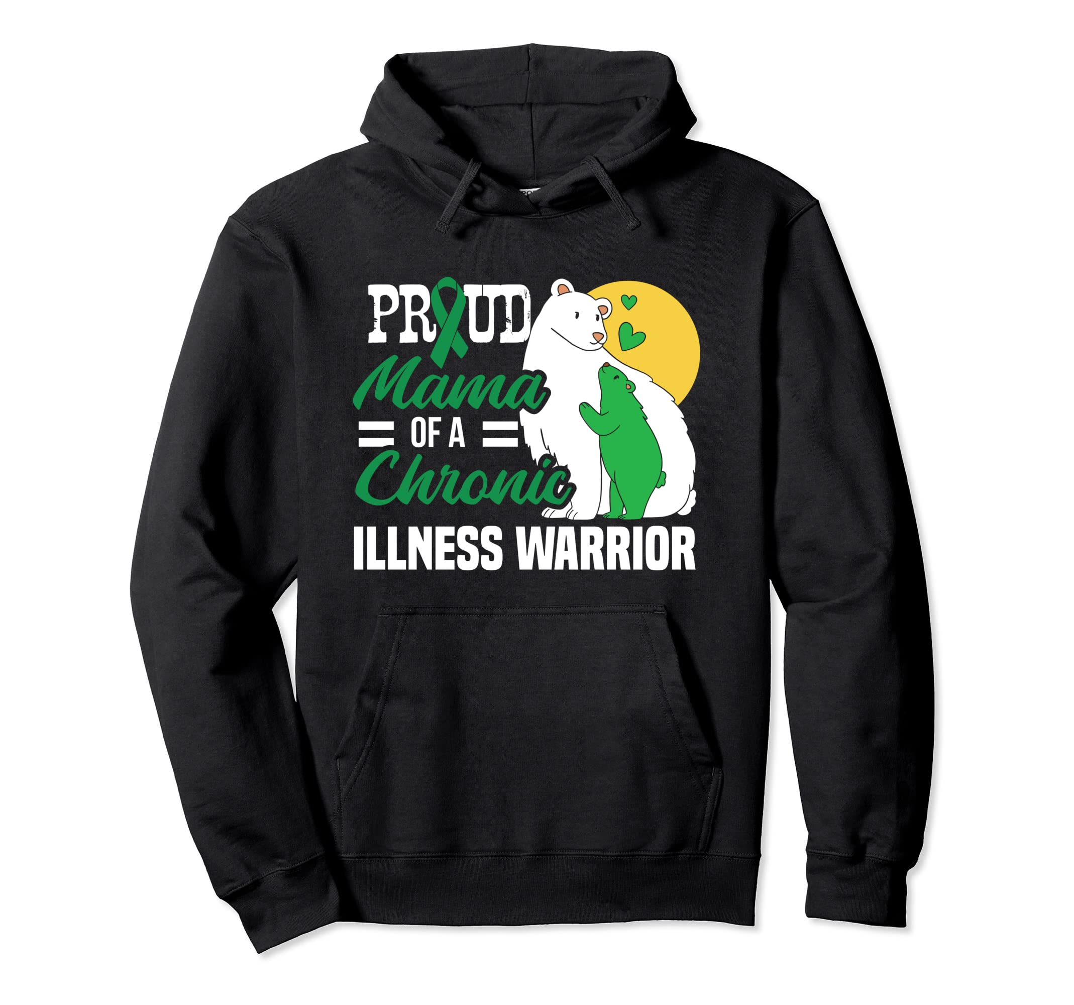 Proud Mom Chronic Illness Warrior Hoodie - Minimalist Print Men Women - T-Shirt, Sweatshirt, Hoodie