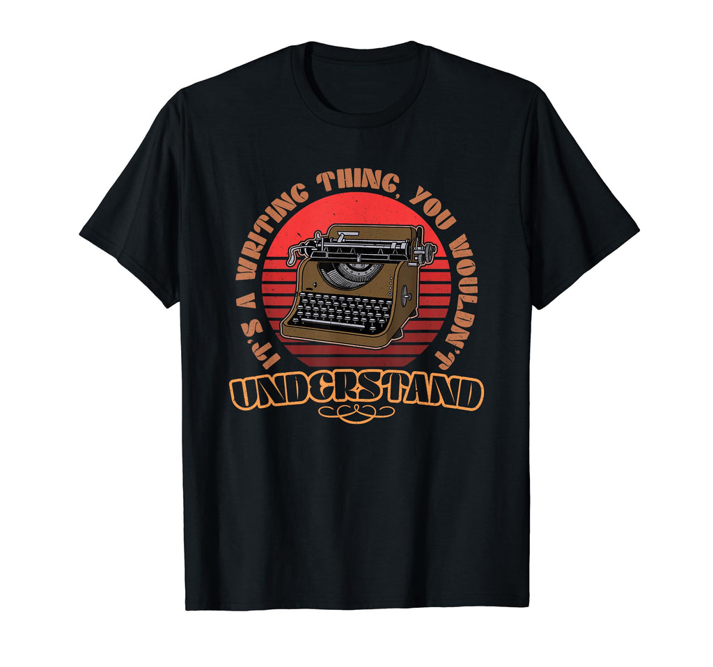 Typewriter Book Writing Literature T-Shirt - Custom Art Print for Adults - T-Shirt, Sweatshirt, Hoodie