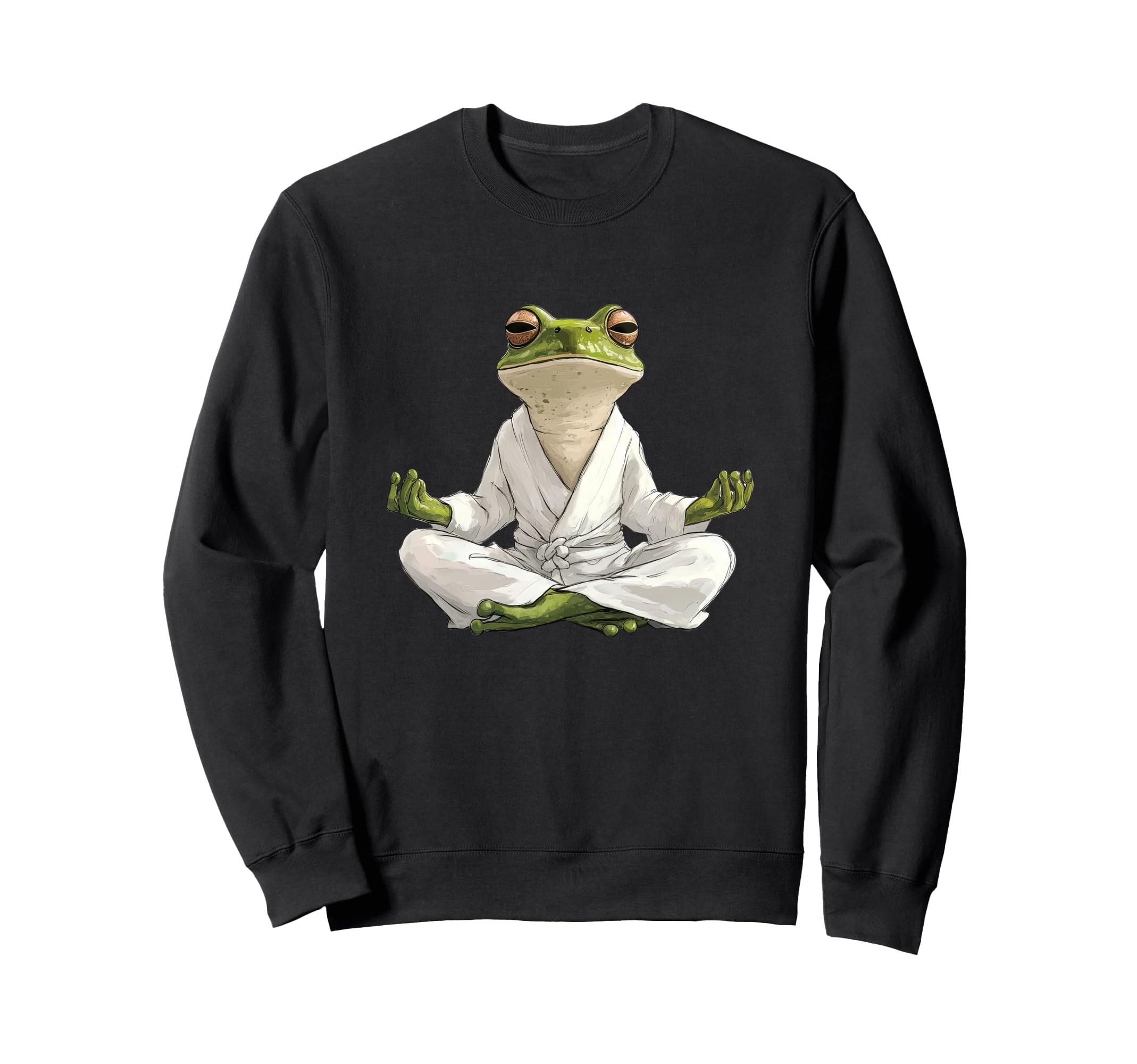 Zen Frog Meditation Art Yoga And Sweatshirt - Fun Novelty Design Unisex - T-Shirt, Sweatshirt, Hoodie
