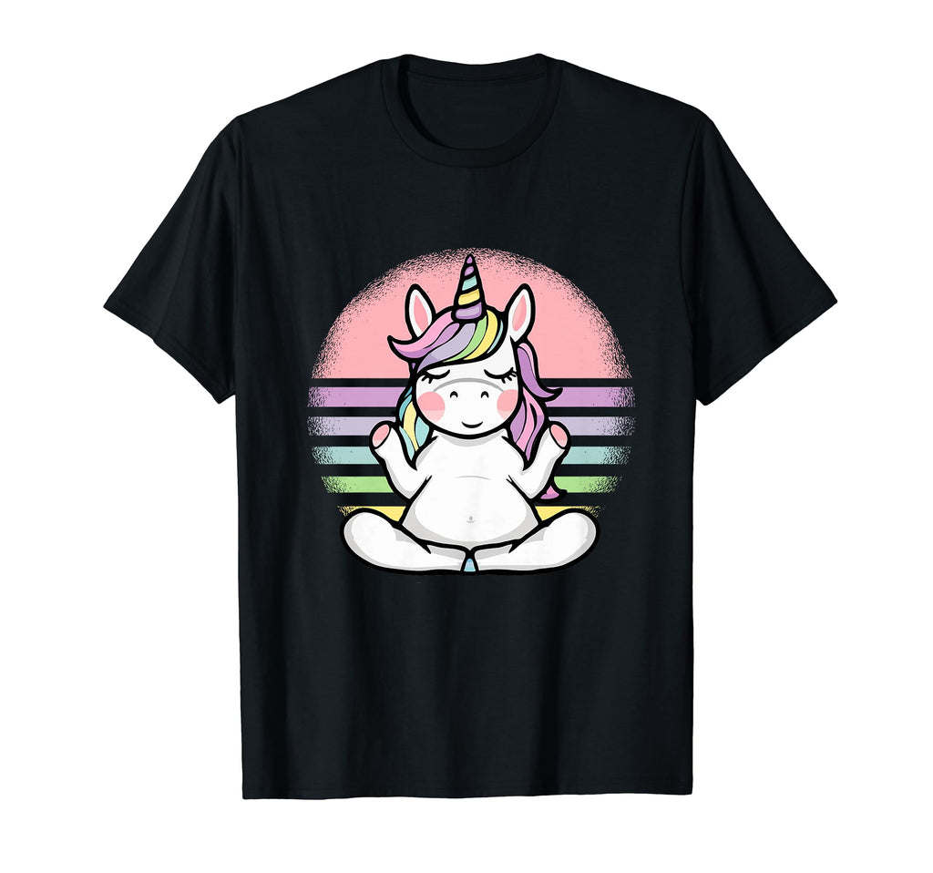 Meditating Unicorn During Yoga T-Shirt - Novelty Apparel Men Women - T-Shirt, Sweatshirt, Hoodie