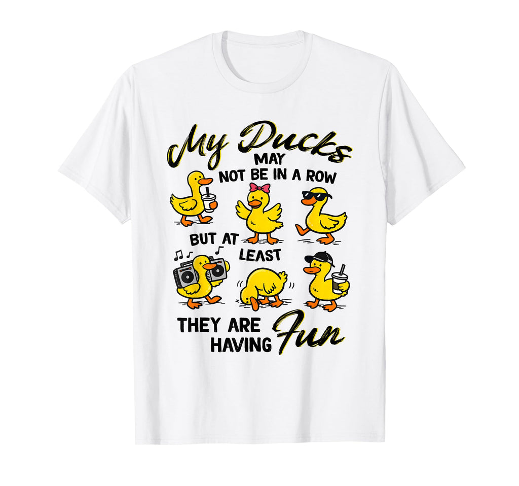 Mental Health Anxiety Duck My Ducks T-Shirt - Minimalist Print Men Women - T-Shirt, Sweatshirt, Hoodie