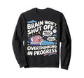 Brain Wont Shut Off Pajama Sweatshirt - Casual Everyday Wear Unisex - T-Shirt, Sweatshirt, Hoodie