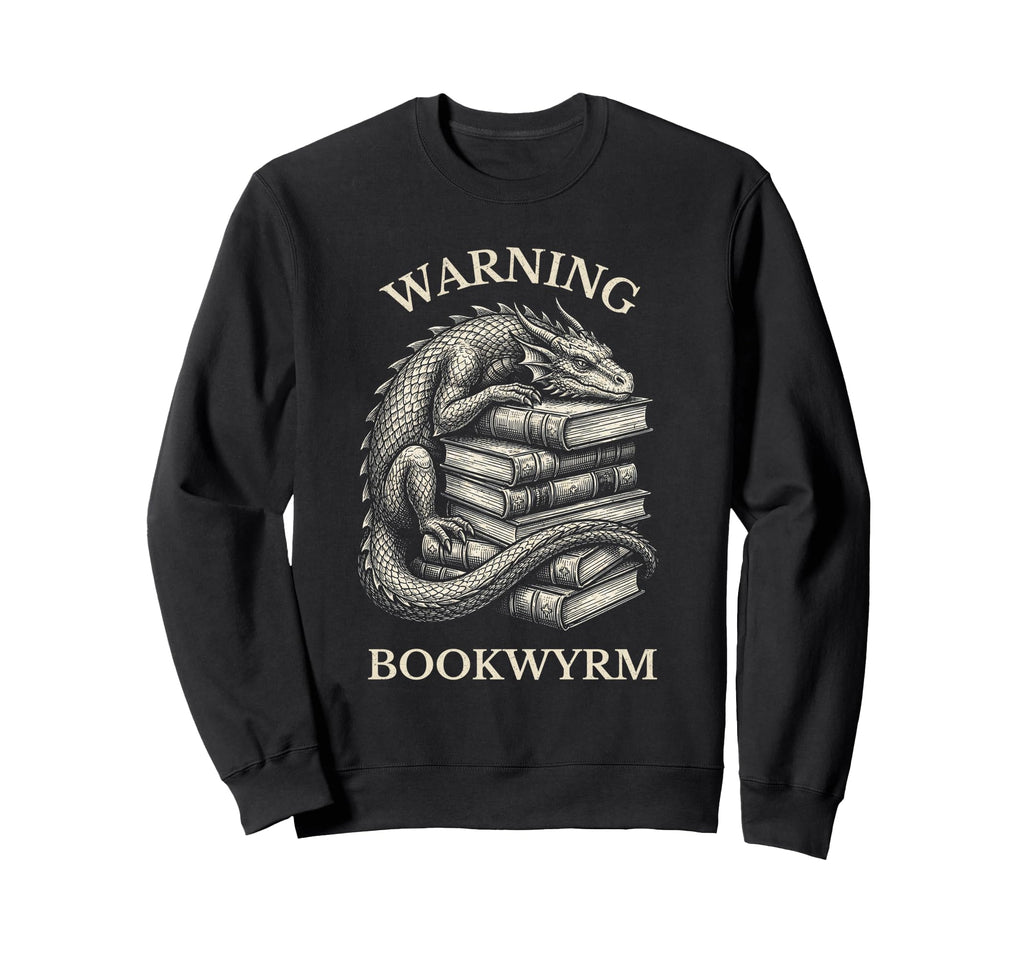 Dragons Books Dark Academia Funny Sweatshirt - Custom Art Print Men Women - T-Shirt, Sweatshirt, Hoodie