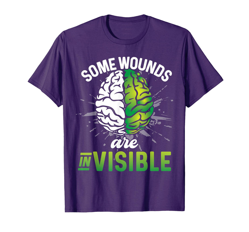 Some Wounds Are Invisible Mental Health T-Shirt - Unique Graphic Men Women - T-Shirt, Sweatshirt, Hoodie