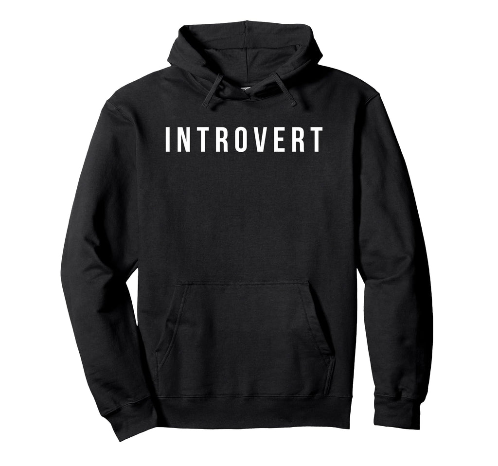 Introvert Shirts Club Funny Introvert Grey Hoodie - Unique Graphic Unisex - T-Shirt, Sweatshirt, Hoodie
