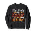 My Body And Spirit Coffee Anxiety Sweatshirt - Aesthetic Graphic Unisex - T-Shirt, Sweatshirt, Hoodie