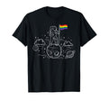 Astronaut Moon Rainbow Flag Space T-Shirt - Casual Everyday Wear Men Women - T-Shirt, Sweatshirt, Hoodie