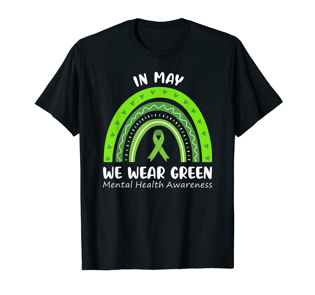 May We Wear Green Mental Health T-Shirt - Custom Art Print for Adults - T-Shirt, Sweatshirt, Hoodie