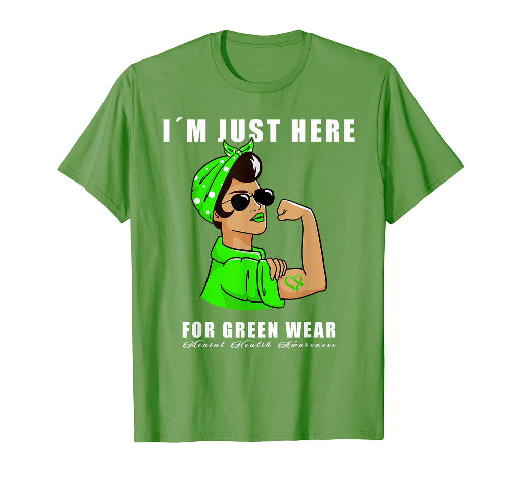 Here Green Wear Bandana Mental Health T-Shirt - Graphic Print for Adults - T-Shirt, Sweatshirt, Hoodie