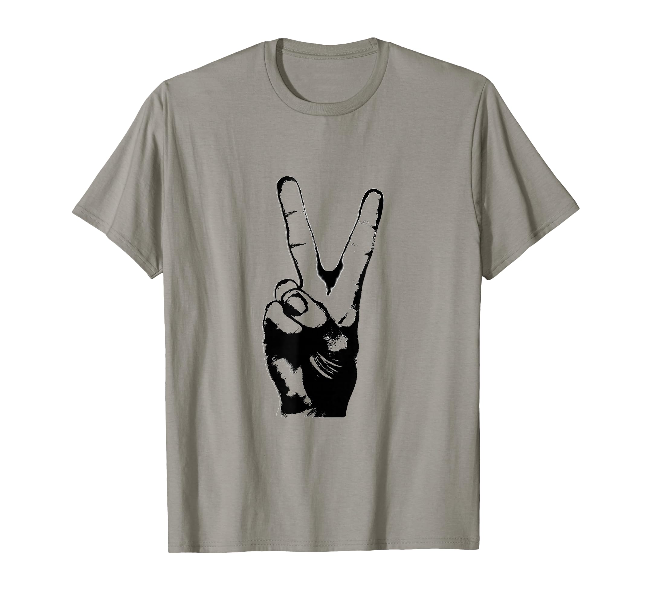 Victory Sign Peace Symbol T-Shirt - Trendy Graphic for Adults - T-Shirt, Sweatshirt, Hoodie