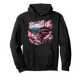 Pagoda Japanese Pagoda Tower Sakura Cherry Hoodie - Trendy Graphic Unisex - T-Shirt, Sweatshirt, Hoodie