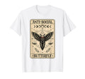 Mothman Anti Social Funny Butterfly T-Shirt - Aesthetic Graphic for Adults - T-Shirt, Sweatshirt, Hoodie