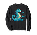 Meditation Seahorse Yoga Pose Sweatshirt - Fun Novelty Design for Adults - T-Shirt, Sweatshirt, Hoodie