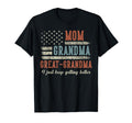 Mom Grandma Great Grandma Us Flag T-Shirt - Casual Everyday Wear Men Women - T-Shirt, Sweatshirt, Hoodie