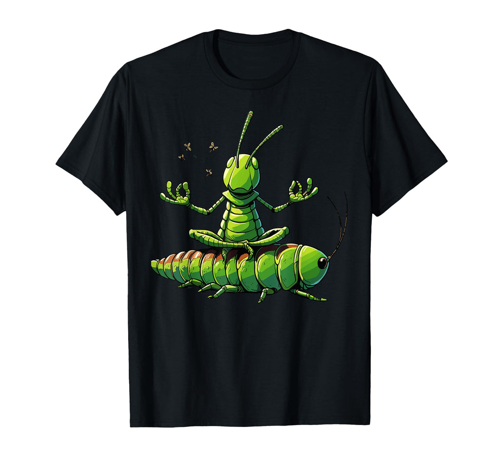 Meditation Grasshopper Yoga Pose T-Shirt - Graphic Print Men Women - T-Shirt, Sweatshirt, Hoodie