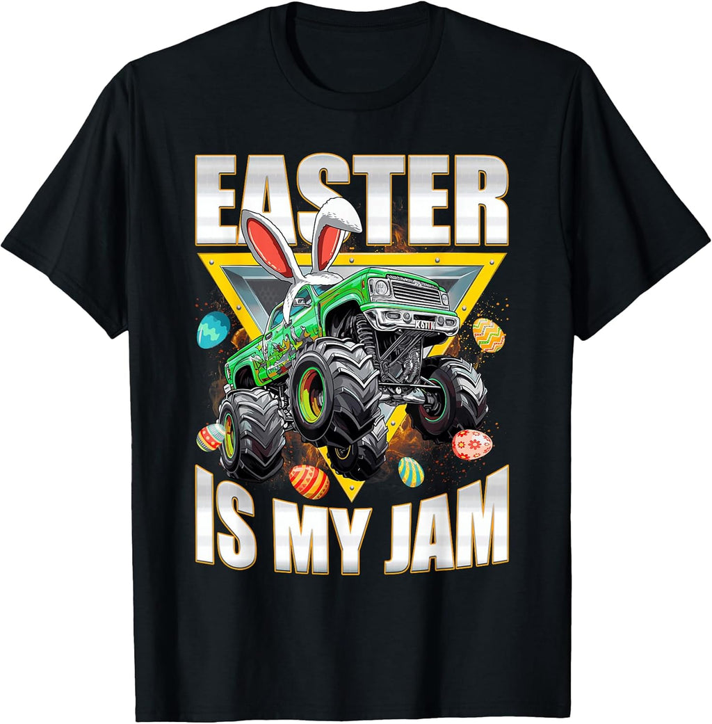 Rabbit Monster Truck Lovers Happy Easter Day Tee Unisex T-shirt, Sweatshirt, Hoodie, Long Sleeve Tee - T-Shirt, Sweatshirt, Hoodie