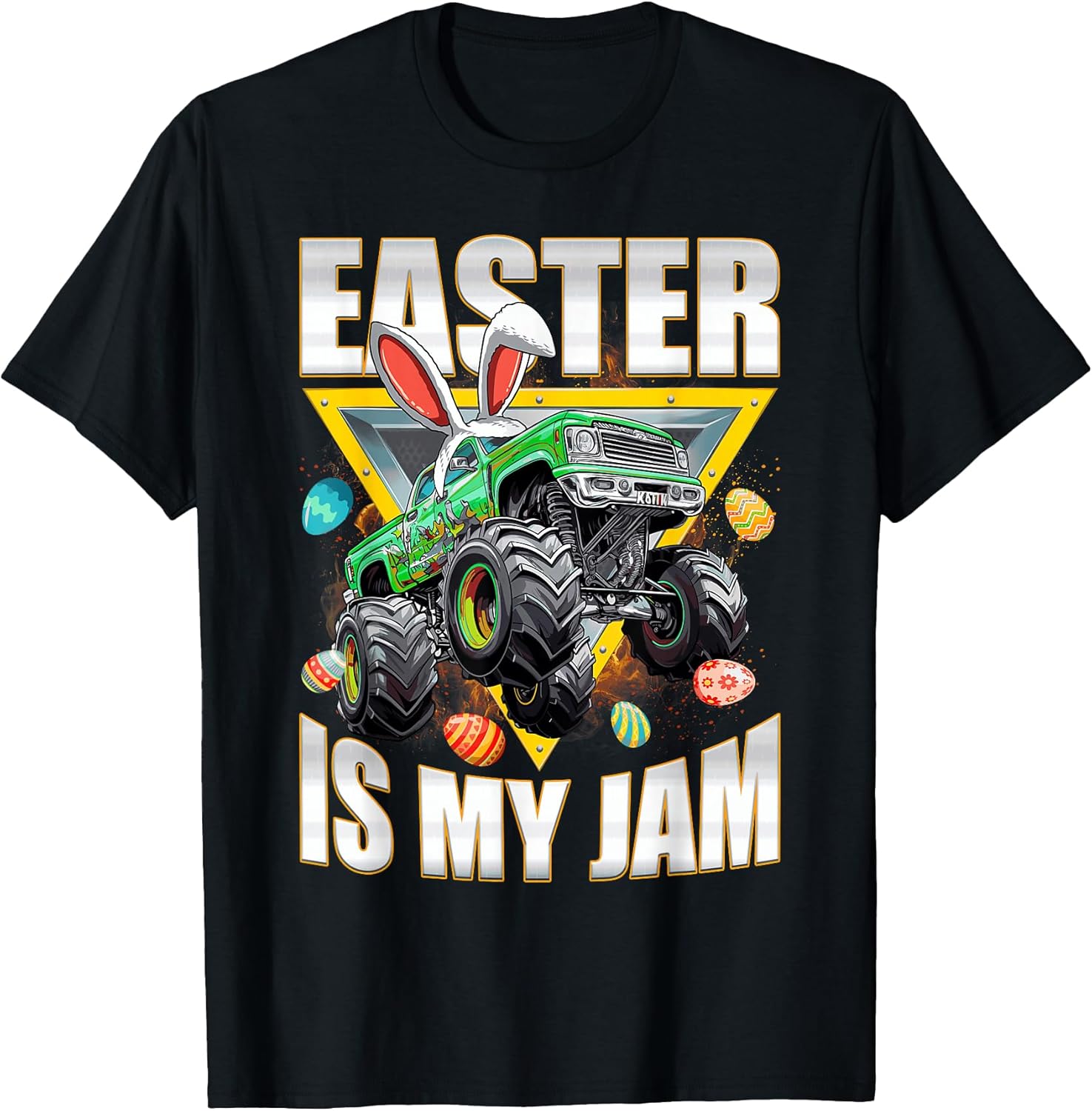 Rabbit Monster Truck Lovers Happy Easter Day Tee Unisex T-shirt, Sweatshirt, Hoodie, Long Sleeve Tee - T-Shirt, Sweatshirt, Hoodie