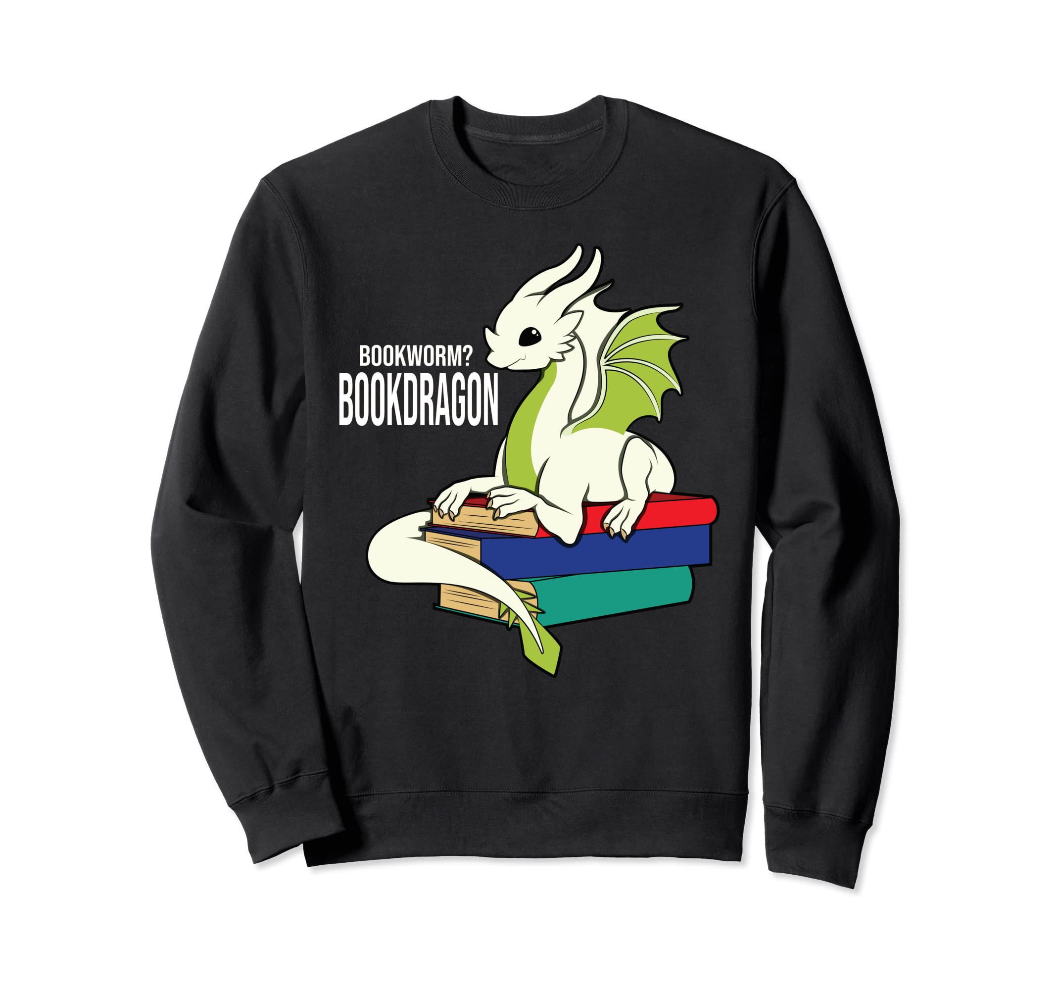 Book Worm Bookworm Dragon Reading Books Sweatshirt - Trendy Graphic Unisex - T-Shirt, Sweatshirt, Hoodie