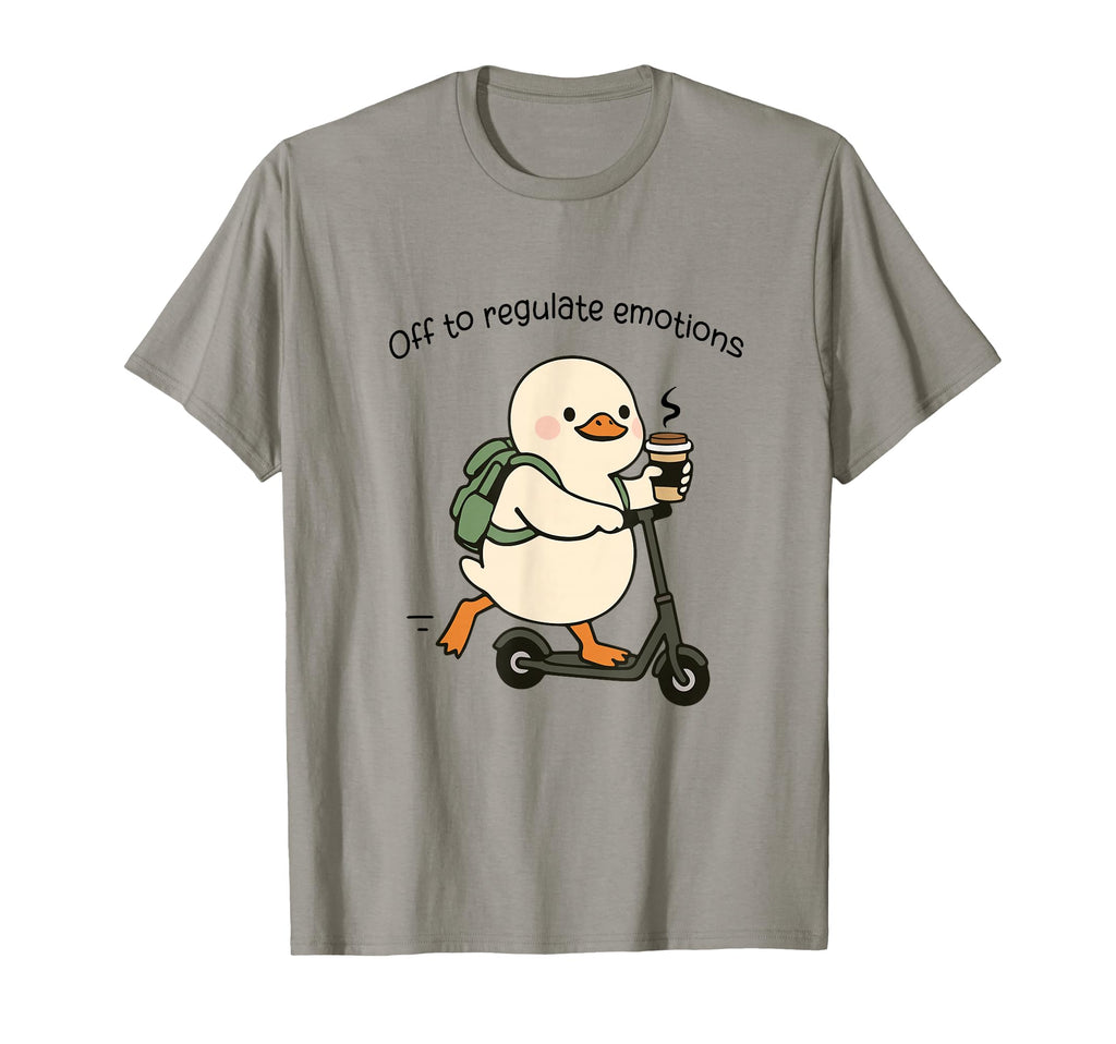 Off To Regulate Emotions Funny Goose T-Shirt - Custom Art Print for Adults - T-Shirt, Sweatshirt, Hoodie